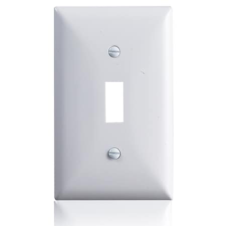 Faith Blank Wall Plate Cover, 1-Gang Standard Size Blank Outlet Cover, White, 10PK BWP1-WH-10